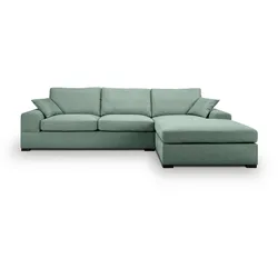 Ecksofa Veda Petrol Flachgewebe