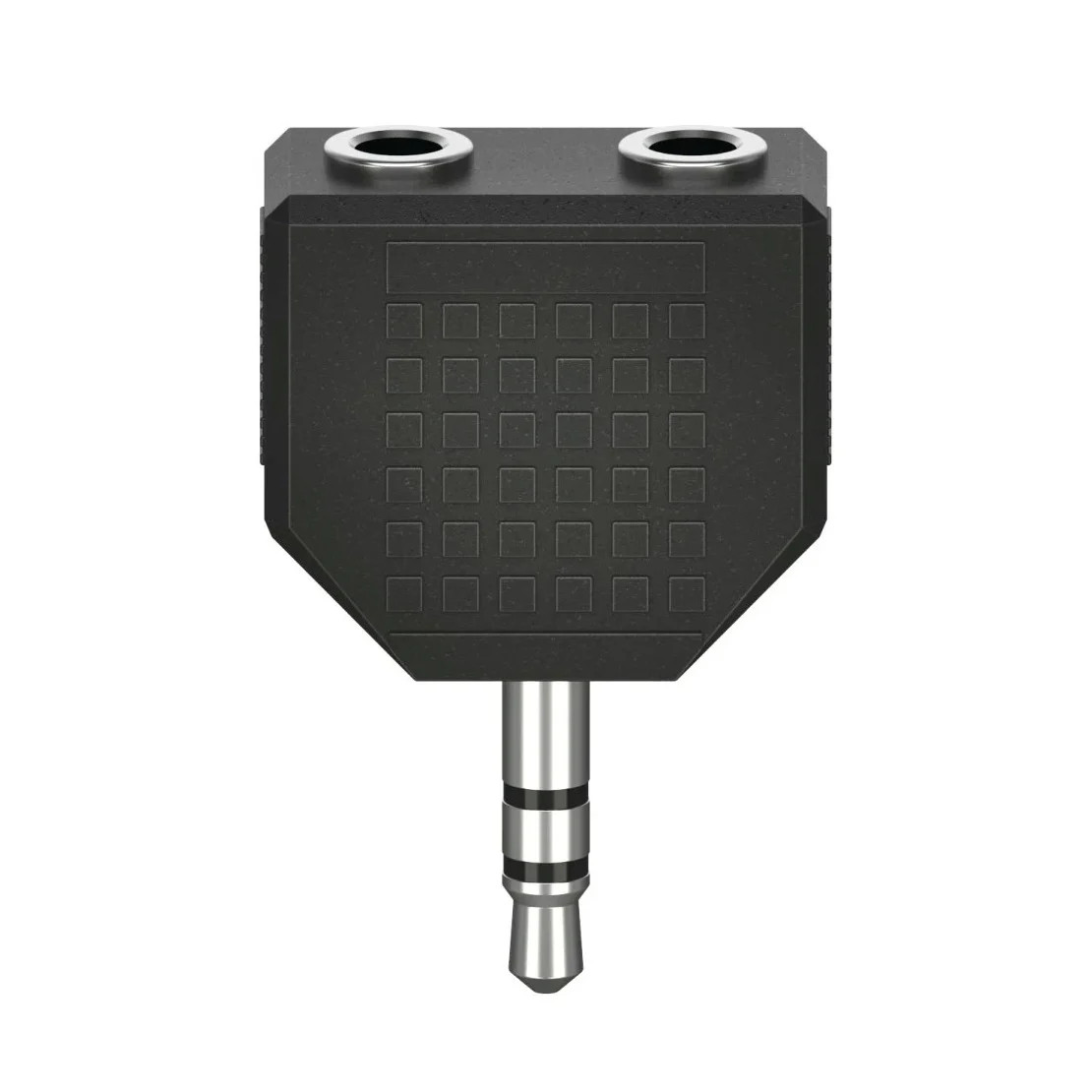 Hama Audioadapter 3,5mm Jack naar 2 x 3,5mm Jack Koppeling Stereo Zwart