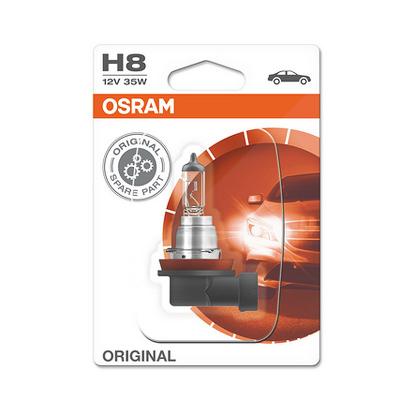 Osram H8 Original Glühlampe [Hersteller-Nr. 64212] für Citroën, Jaguar, Mercedes-Benz, Vauxhall, VW, Alpina, Tazzari, Saab, Fiat, Hyundai, Kia, Skoda,