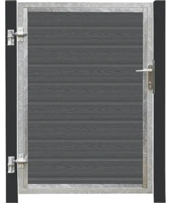Artura WPC Einzeltor Links inkl. Pfosten 115x135 cm