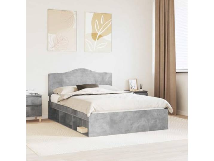 RJPLMFV Bettrahmen 140 x 200 cm mit Kopfteil Kiefer massiv Langlebiges technisches Holz, feste Latten enthalten, modernes minimalistisches Design, Hauptraum oder Gästezimmer