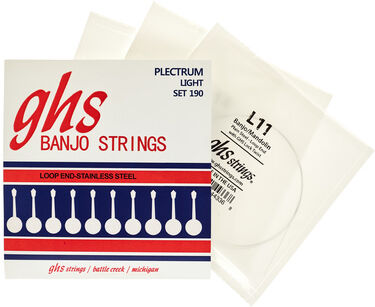 GHS Banjo Steel 4 String Set