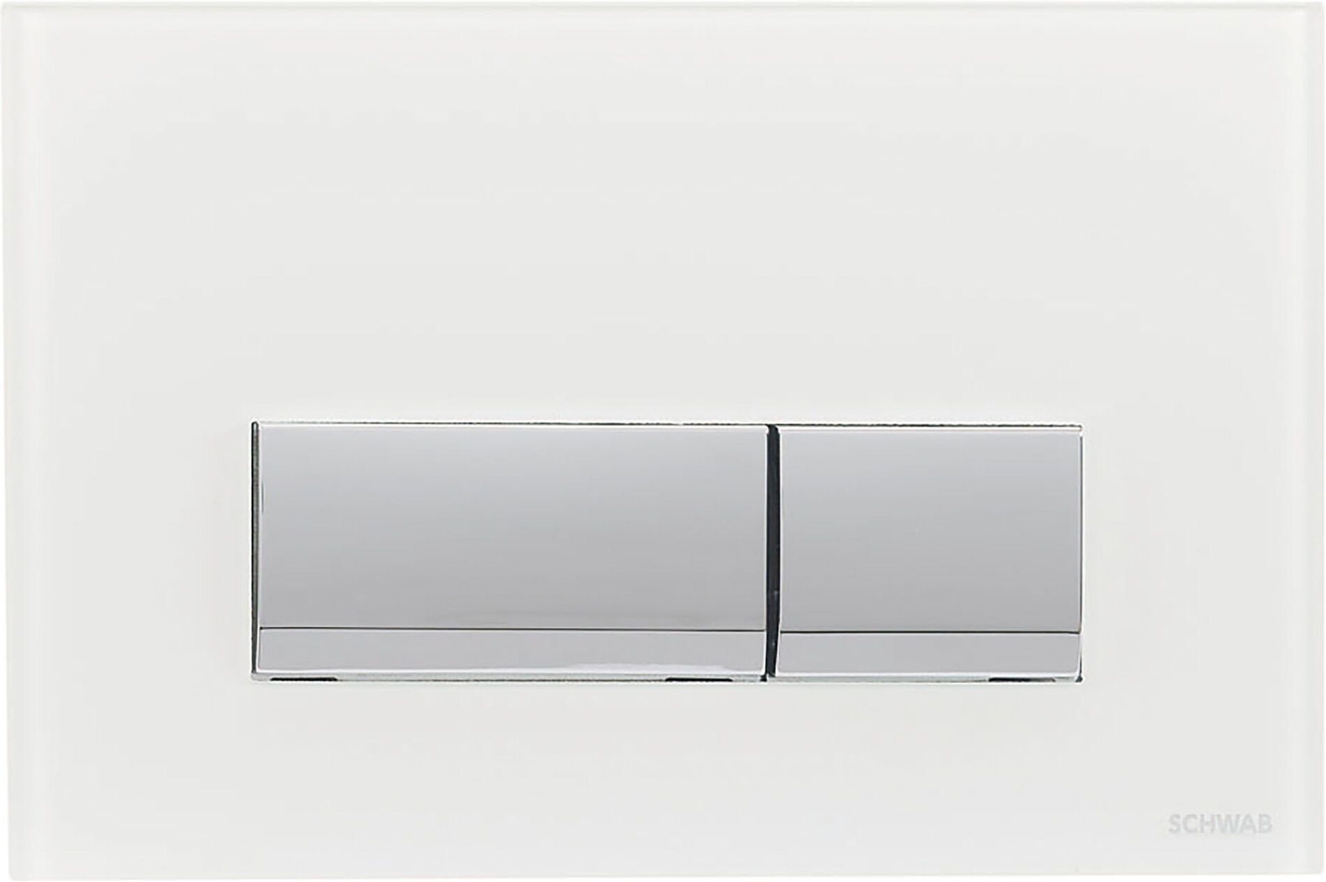 Fluidmasterfamilybrands PLACCA WC SCHWAB MAGNUS VETRO BIANCO DOPPIO FLUSSO PER CASSETTE SERIE 299