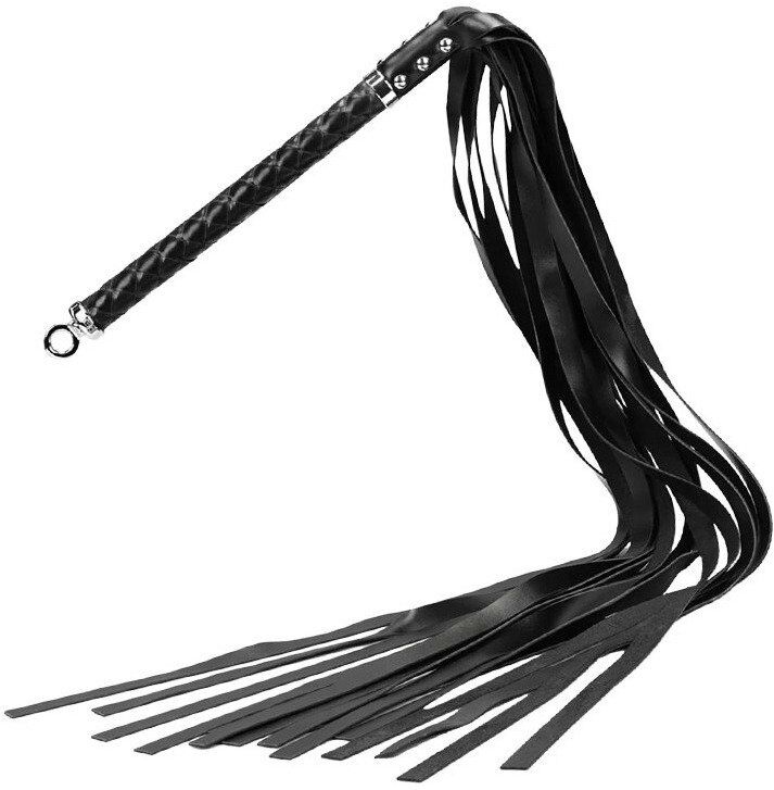 Rise Flogger long en cuir doux pour jeux de domination