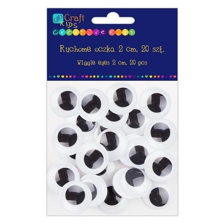 Dalprint Bewegliche Augen 2 cm 20 Stk (47658158)