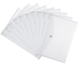 EcoFile Dokumententasche 80161, A4, transparent, für 100 Blatt, 10 Stück