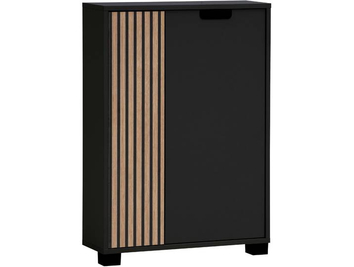 Midischrank SCHILDMEYER Ryker, Midischrank, Made in Germany, B: 59 cm , schwarz, B:59,8cm H:85,2cm T:19,55cm, FSC-zertifizierter Holzwerkstoff, Schränke, Midischrank, Solide Verarbeitung - Dieses Produkt ist in Deutschland gefertigt