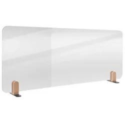 Tischtrennwand mit Halterung transparent 60x160cm ELEMENTS