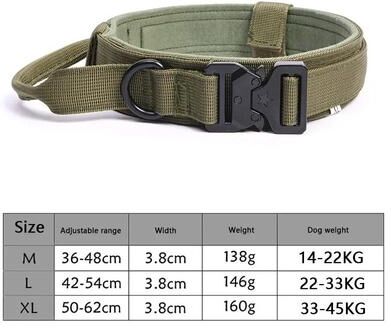 Uplift Treasures Adjustable Tactical Dog Collar And Training Leash a01 m