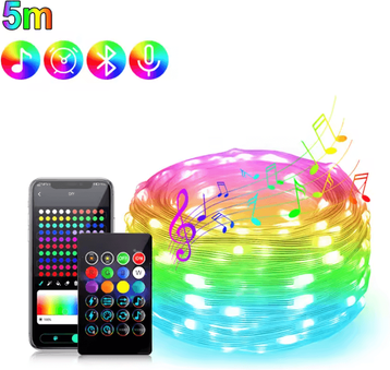 Inspire Curations Smart Bluetooth USB Fairy String Lights For Home And Party Decor 5m