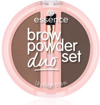 Essence Brow Powder Duo kit para sobrancelhas tom 02 Medium 1.8 g. Brow Powder Duo