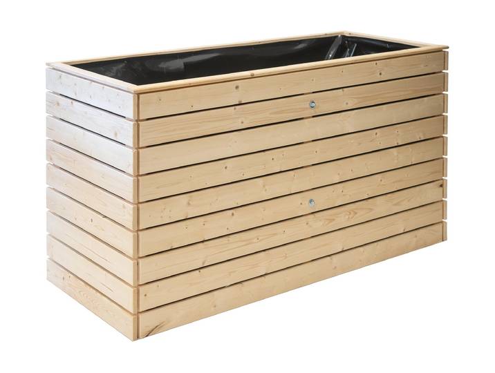Hochbeet WESTMANN Asket XL Holz Natur 160 x 70 x 90 cm , beige (braun), B:160cm H:90cm T:70cm, Holz, Pflanzgefässe, Hochbeet