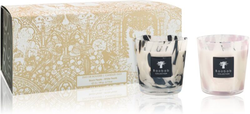 Baobab Collection Pearls Candle Duo coffret cadeau