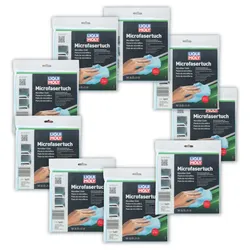 9x Microfasertuch LIQUI MOLY 1651 Poliertuch Reinigung Autowäsche Politur Glanz
