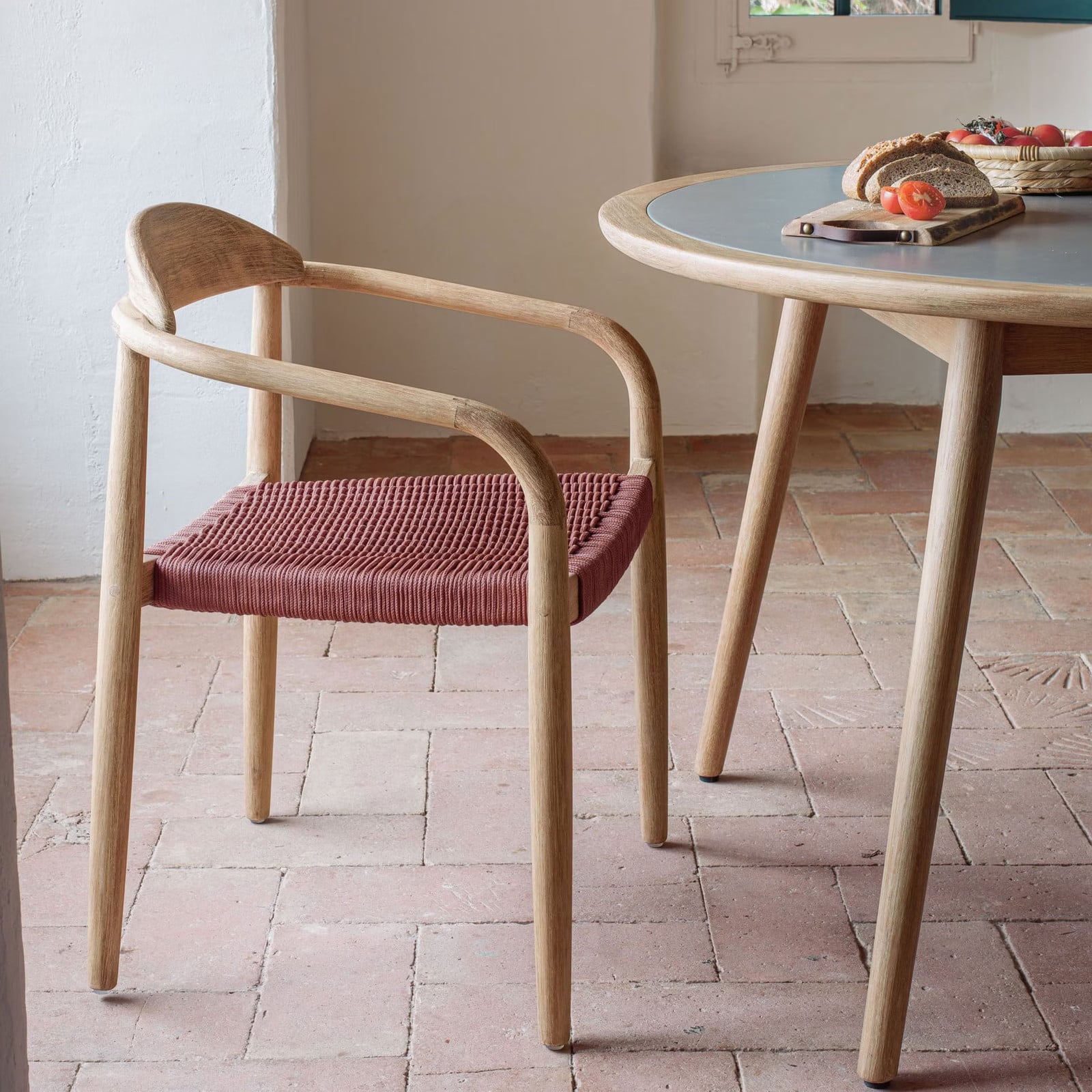 Kave Home Tuinstoel Nina - Terracotta