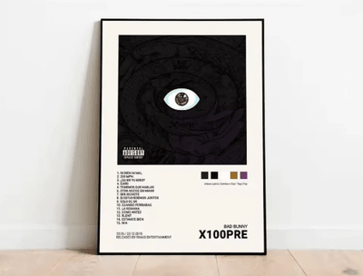 Inspire Picks Latin Rapper Wall Art Quevedo & Urban Music Album Canvas Poster Decor hl005 4 30x40cm No Frame