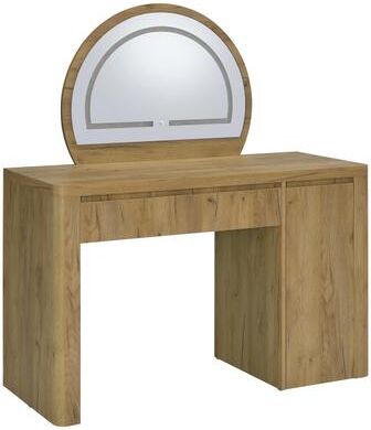 Coaster Irwin Vanity Table with LED Mirror and Storage Rustic Oak