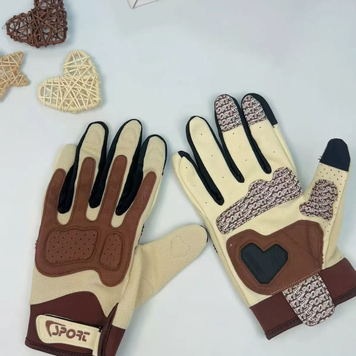 INF Outdoor Off-Road Motorradhandschuhe - Vollfinger Anti-Rutsch Handschuhe M