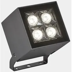 LEDS C4 LED Strahler CUBE PRO 4, IP66 6,2W 2700K anthrazit 647lm LEDS-AN12-P6V8S1DUZ5