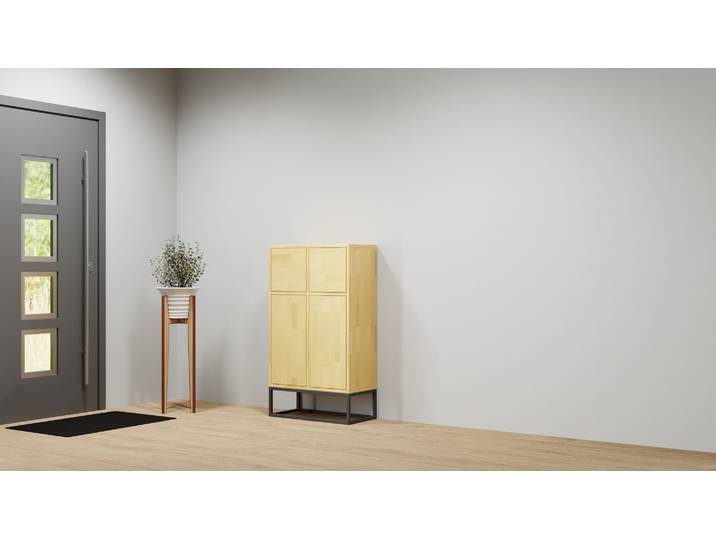 Highboard in Buche nach Maß Buche Natur geölt