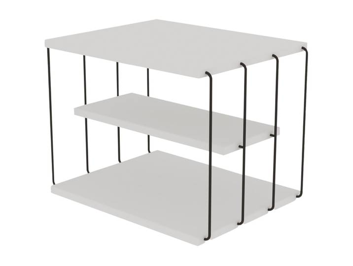 Beistelltisch Yasam weiss Melamin B 50 H 33 cm