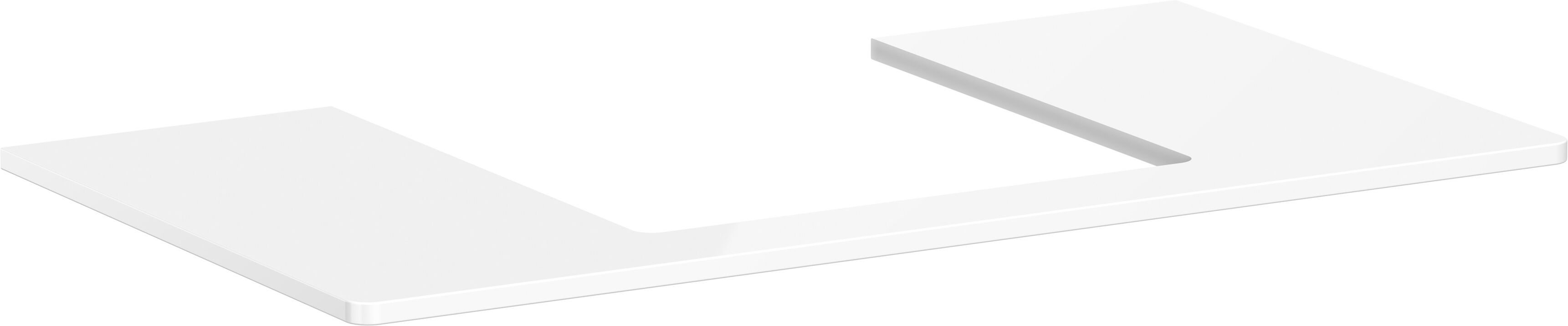 Hansgrohe Xelu Q console 54095050 980 x 550 mm, découpe 500 x 480 mm, blanc brillant