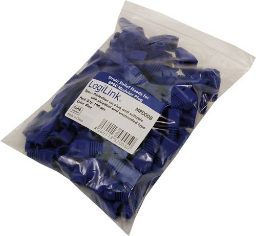 LogiLink MP0008 Knickschutztülle RJ45 MP0008 Blau 100St.