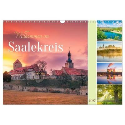 Willkommen im Saalekreis (Wandkalender 2027 DIN A3 quer), CALVENDO Monatskalender