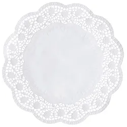 Papstar 8 Tortenspitzen rund Ø 33 cm weiss