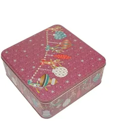 Keksdose Xmas Ornaments 22 x cm Alu, Eisen, Stahl & Metall Rot
