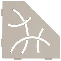 Schlüter Systems SHELF-E-S2 Wand-Ablagesystem Curve Aluminium TSC - strukturbeschichtet creme Höhe: 195 mm Breite: 195 mm