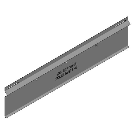 Van der Valk Solar Systems 742512 Rückenplatte Windschutz Flachdachmontage ValkPro+ L10 (Solaranlage Montagematerial) (742512)