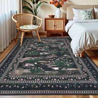Garvee Grass Botanical Washable Area Rug
