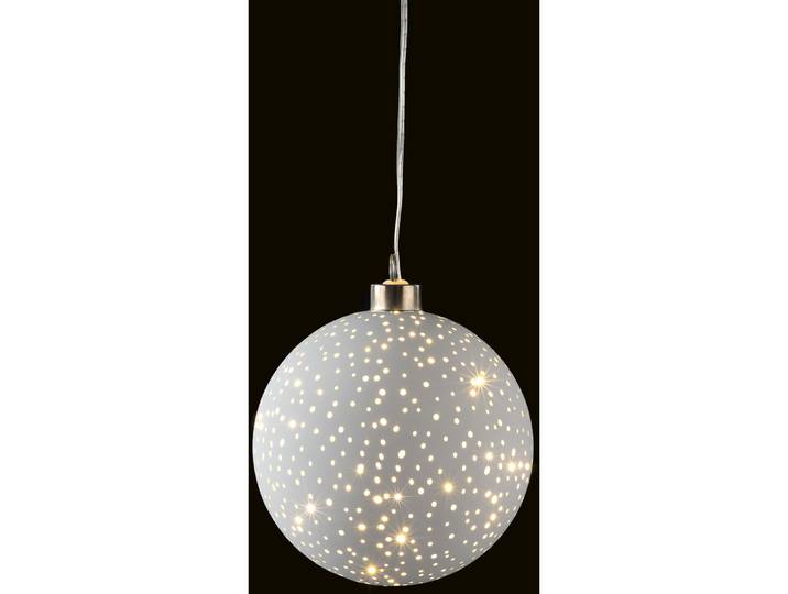 Weihnachtsbeleuchtung Glamour Ball 7LED D12 weiss - LED - Lichtfarbe: Warmweiss - Material: Glas - 766