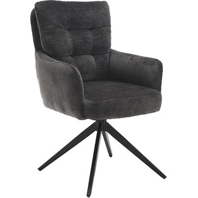 Esszimmerstuhl HOME AFFAIRE "Sant Tropez", grau (anthrazit, schwarz, anthrazit), B:60cm H:92cm T:67cm, Stühle, Esszimmerstuhl