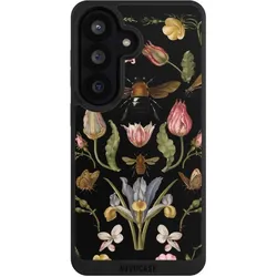 Nivocase Handyhülle für Samsung Galaxy S26 Hülle NIVOpure Case Schwarz Biene Blumenkranz Blüte (Samsung Galaxy S26), Smartphone Hülle, Schwarz