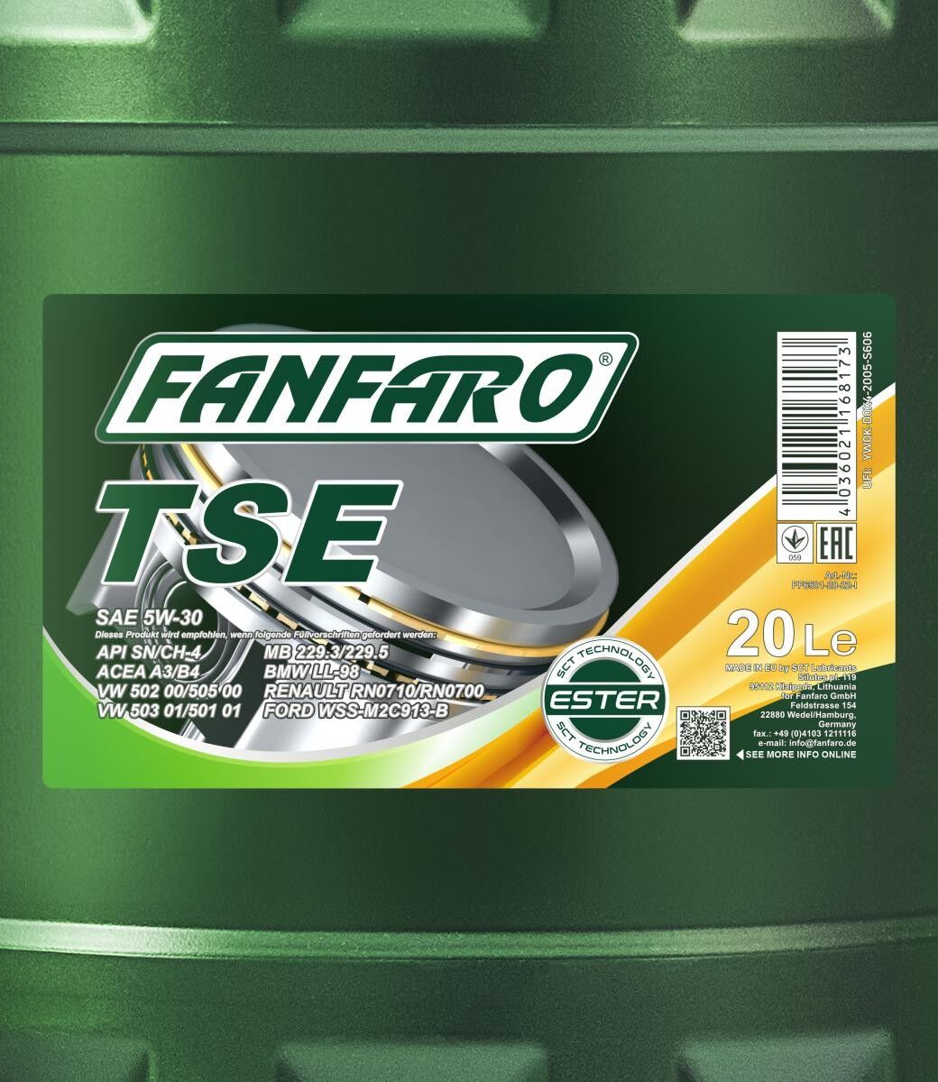 FANFARO FF6501-20 Moottoriöljy