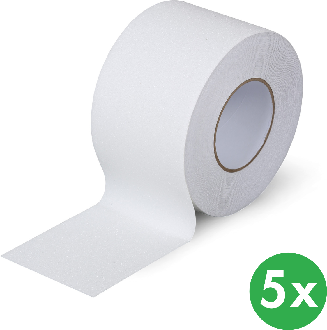 B2B Partner Antirutschband, Grobkorn, 100 mm x 18,3 m, 5 Stk, weiß
