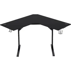Happy Home Ecktisch in L-Form für das Homeoffice, ca. 120 x 120 x 76 cm – Schwarz