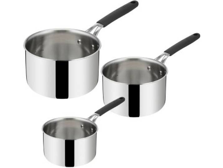 Lagostina - Batterie De Cuisine 3 Casseroles Esperta Triply 16/18/20cm