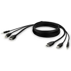 Belkin F1DN1CCBL Tastatur/Video/Maus (KVM)-Kabel, KVM-Switch Kabel