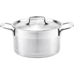 Krüger Fleischtopf 'Kreta', Pfanne + Kochtopf, Silber