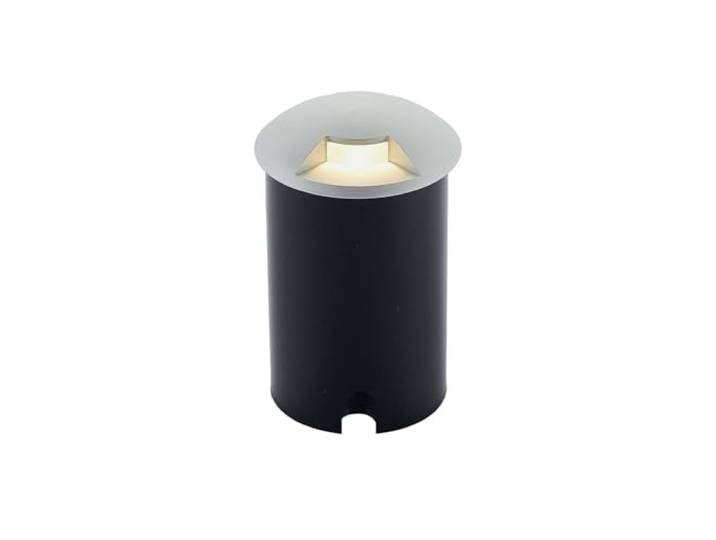 Lucande Spots encastrables dans le sol Milara à intensité variable (Moderne) en Gris Aluminium (1 lampe\,à GU10)\, Spot encastrable extérieur