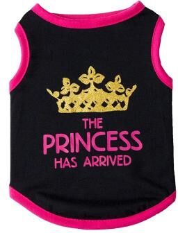 Inspired Finds PrincessPaws Summer Cotton Cat Vest For Sphynx, Garfield & Small Pets black Princess m