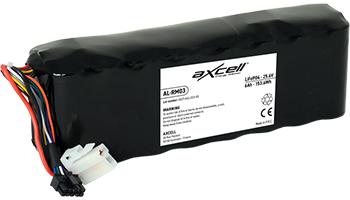 LiFePO4-Batterie 25,6 V - 6,0 Ah - 76,8 Wh Anpassbar für Roboter Robomow Modelle RS612, RS622, RS635 - Wolf-Garten Modelle RS1000, R