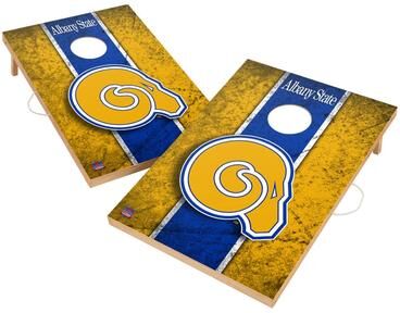 Skip's Garage Vintage Albany State Golden Rams Regulation 2x4 Cornhole Set
