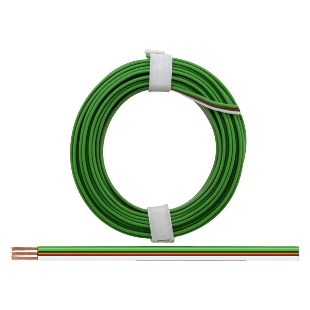 Donau Elektronik 325-485 Litze 3 x 0.25 mm² Grün, Braun, Weiss 5 m (5 m) (325-485)