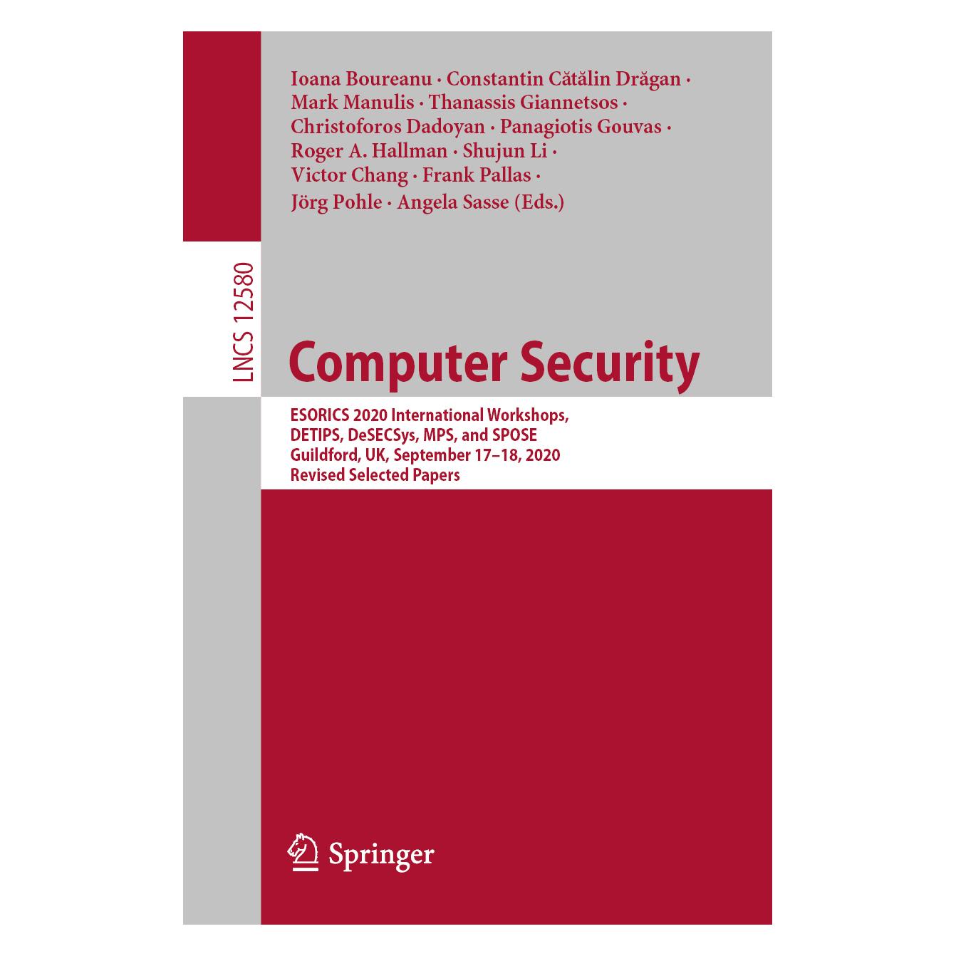 Springer Computer Security (Englisch, 2020) (56168322)