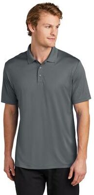 Sport-Tek ST725 PosiCharge Re-Compete Polo Shirt in Iron Grey size 4XL   Polyester