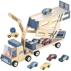 Topbright Toys Topbright Houten auto transporter & racebaan